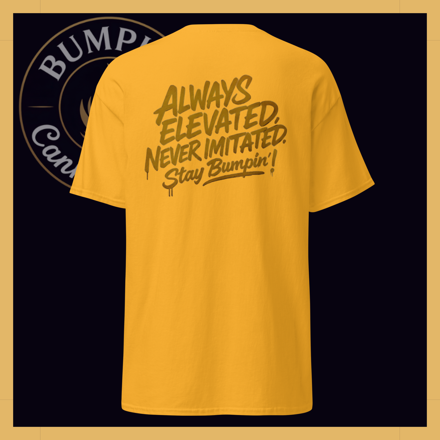 Bumpin’ Cannabinoids Classic Tee – Gold
