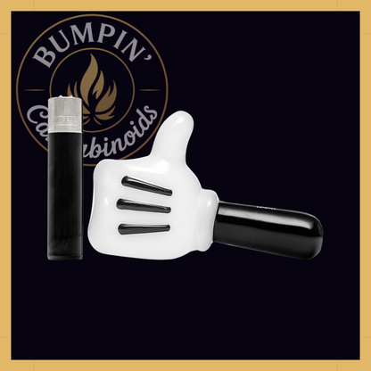 Hemper High Jinx Cartoon Hand Glass thumbs-up design