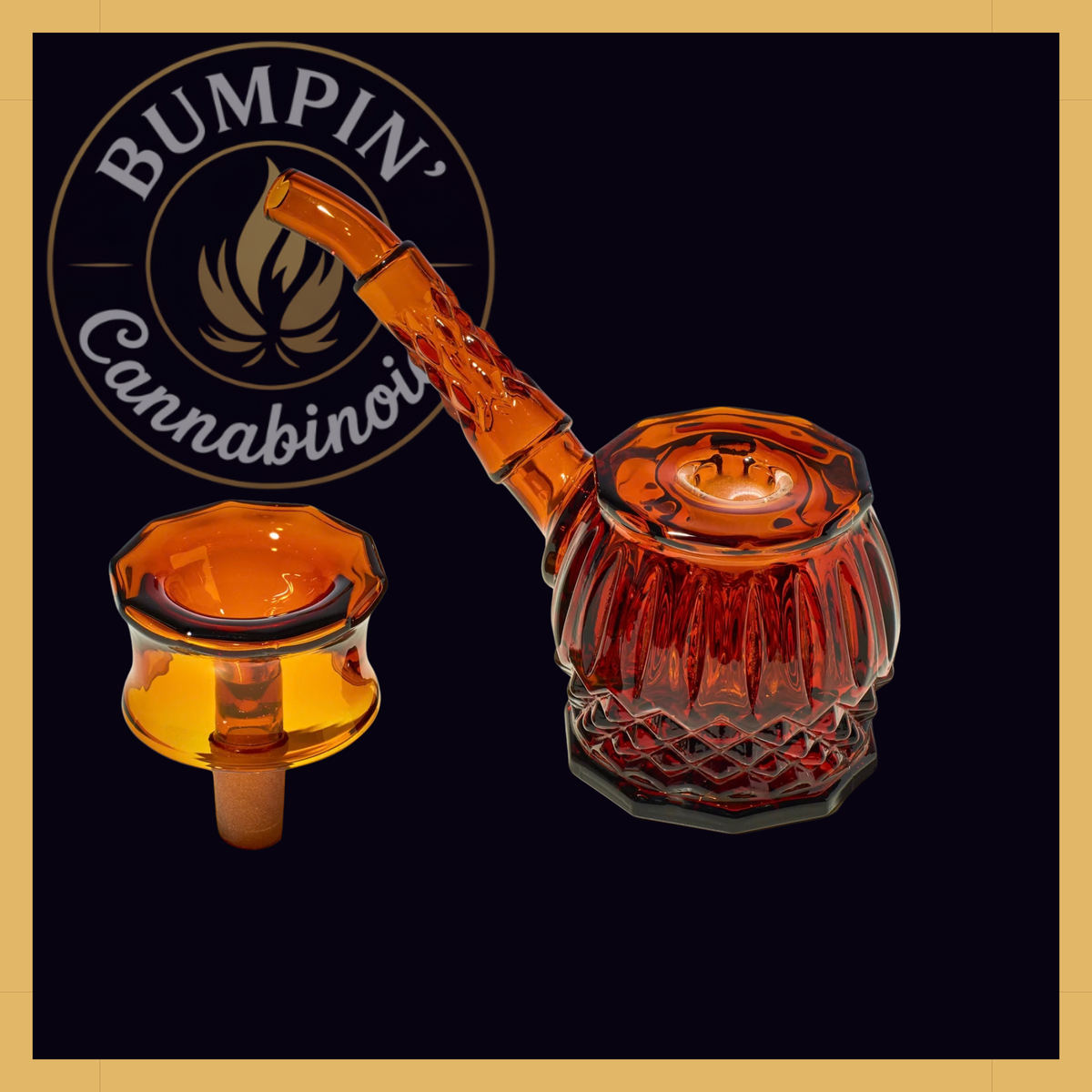 NWTN Home Highball borosilicate glass bubbler - Petal