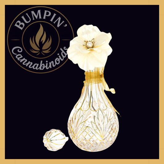 Stardust My Bud Vase – Gold-Accented Decanter - Bumpin' Cann