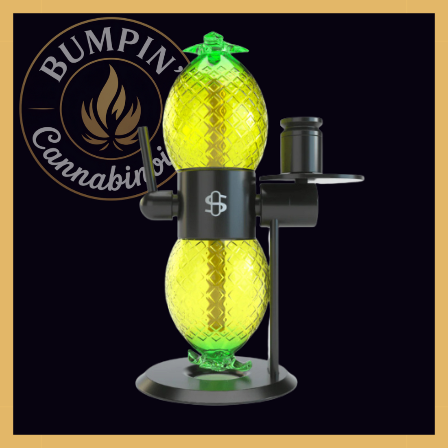 Stündenglass Pineapple Glass Globe + Small Upstem - Bumpin' Cann