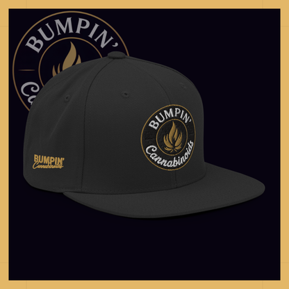 Bumpin’ Cannabinoids Classic Snapback – Black