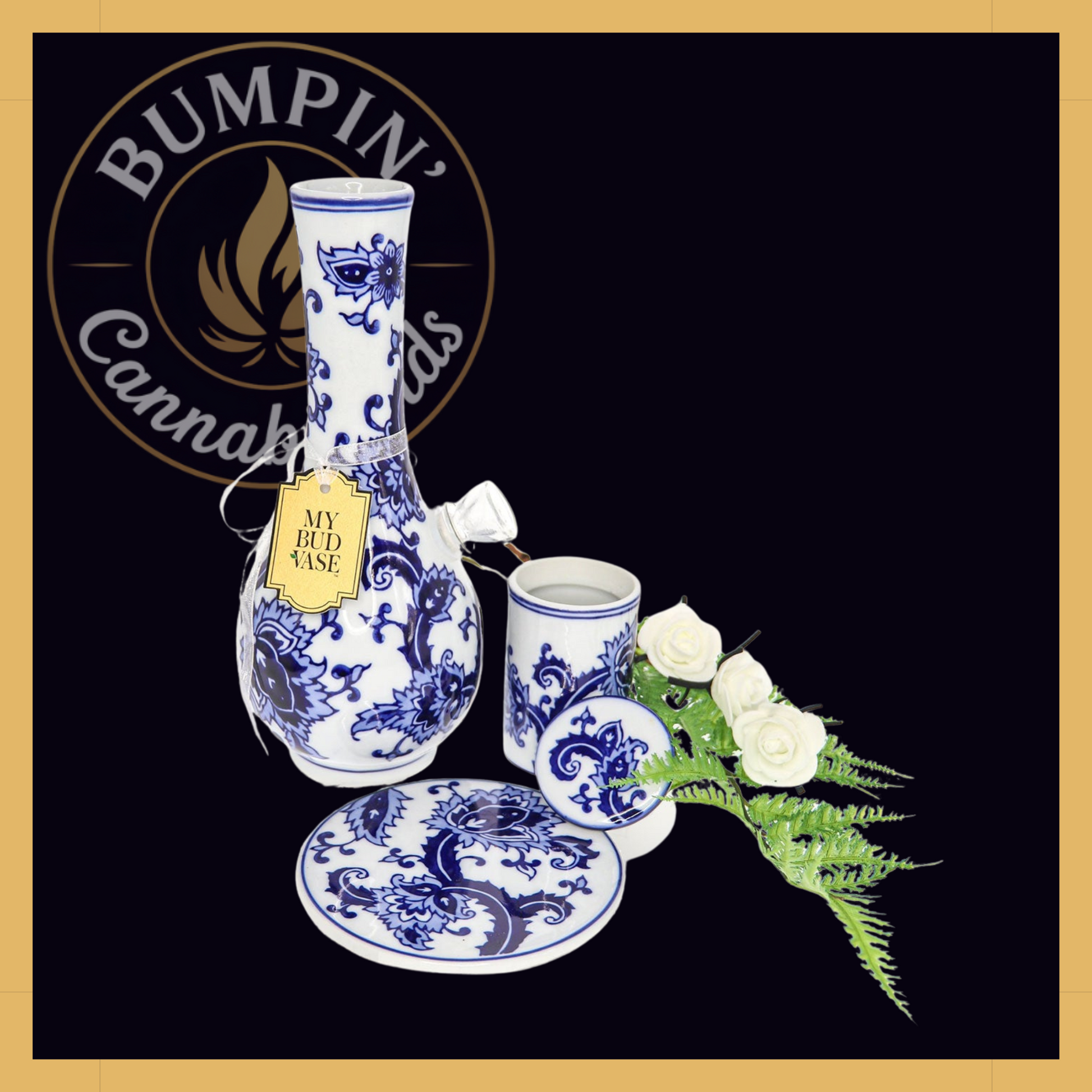 Joy My Bud Vase – Porcelain Floral Bong - Bumpin' Cann