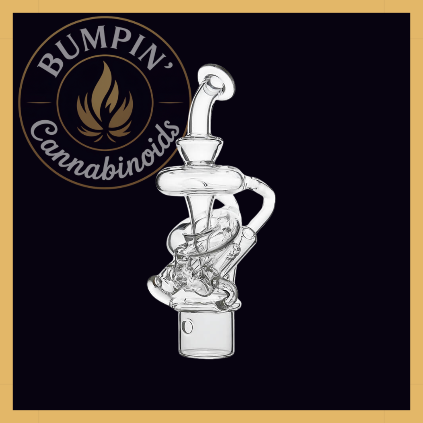 Calibear Double Jet Vortex Glass Attachment for Dr. Dabber Switch²