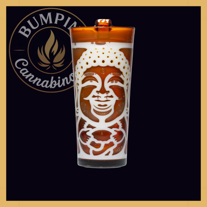 Laughing Buddha 7.5" Tall Tumbler | Milkyway Glass