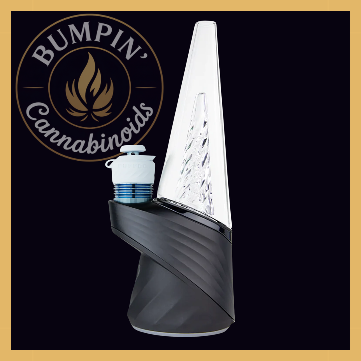 Puffco Peak Pro 3DXL Glacier chamber accessory with ceramic heating bowl