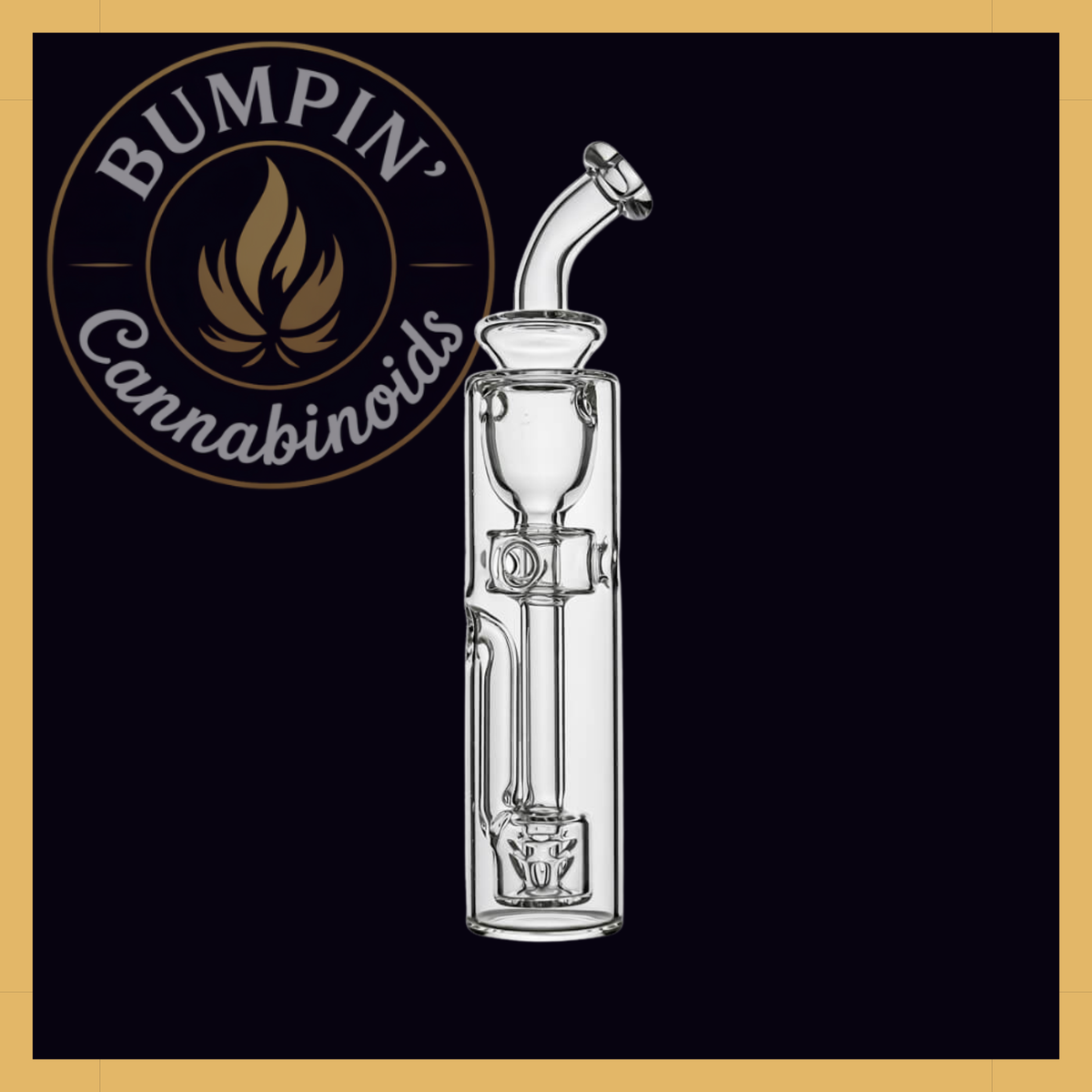 Calibear Switch Go Fab Torus glass attachment with curved mouthpiece