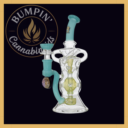 Calibear Triple Arm Swiss Fab Incycler Glass Rig W/ Marble