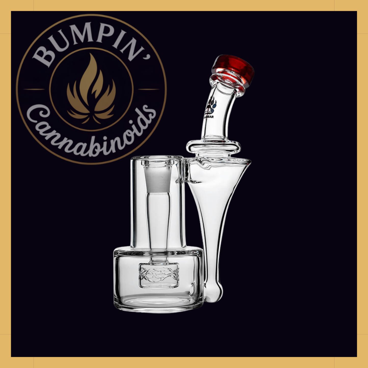 Premium RBR Recycler with Wave Perc and US Color Mouthpiece | Calibear