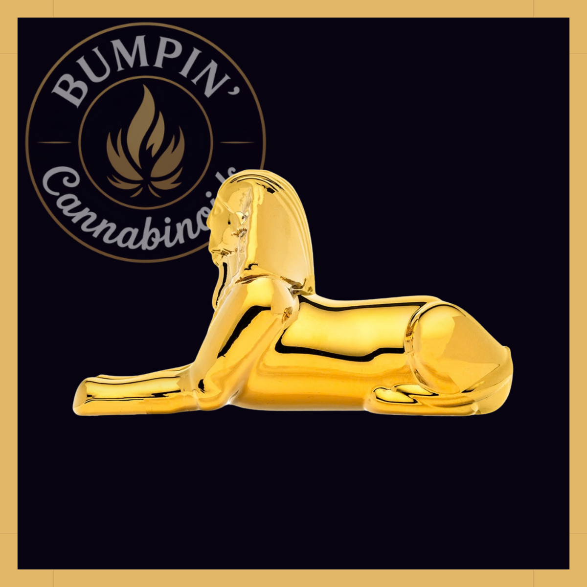 Hemper Egypt Sphinx Hand Glass Sphinx design