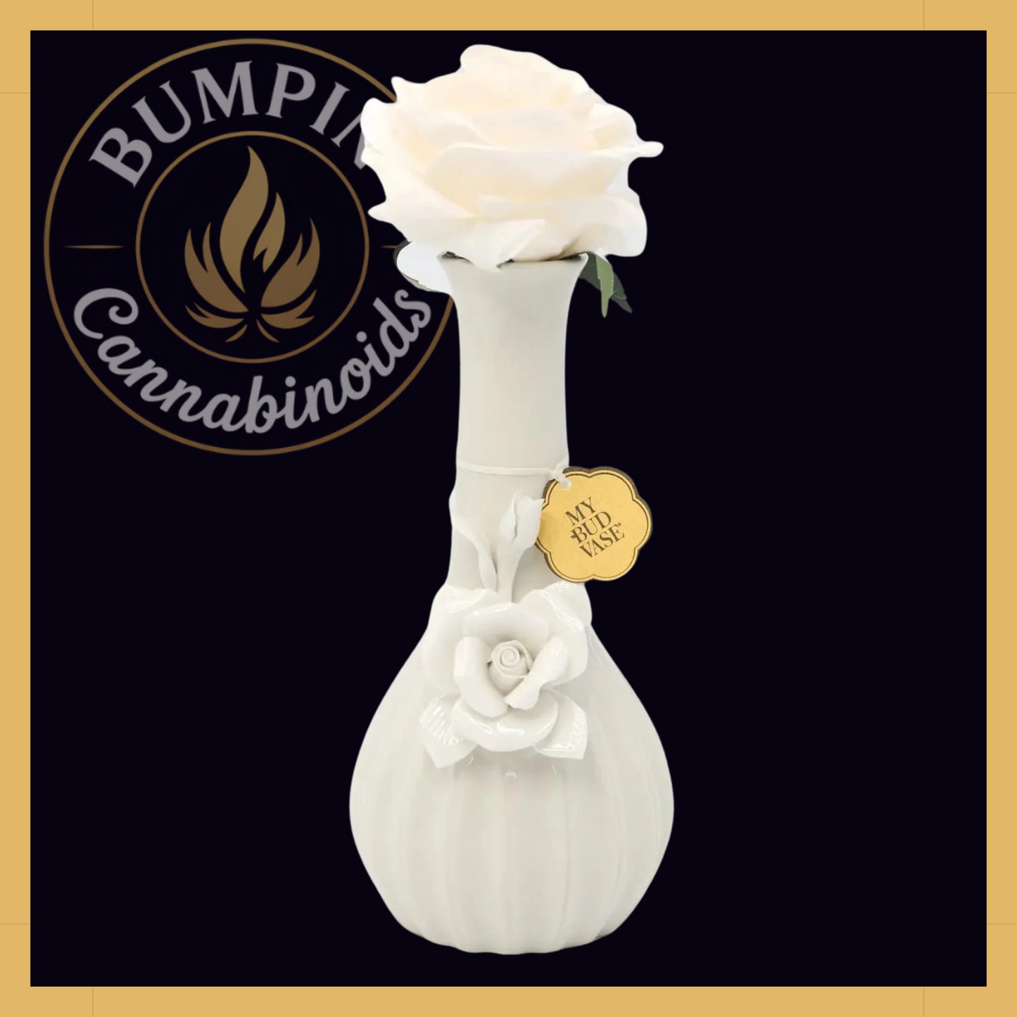 Rose Vase – Porcelain Floral Art Piece