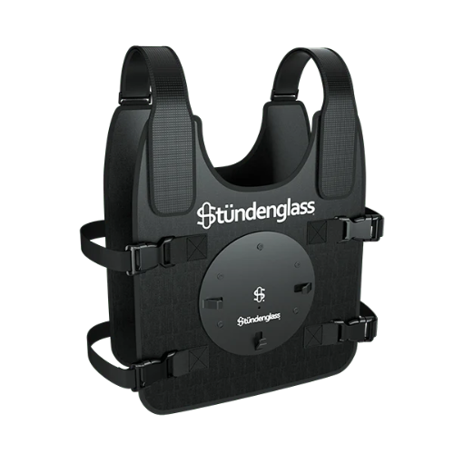 Stündenglass Chest Mount – Hands-Free Harness for Full-Size Gravity Infuser - Bumpin' Cann