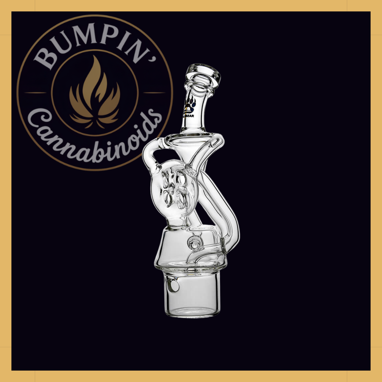 Calibear Swiss Donut Recycler Glass Attachment for Dr. Dabber Switch²