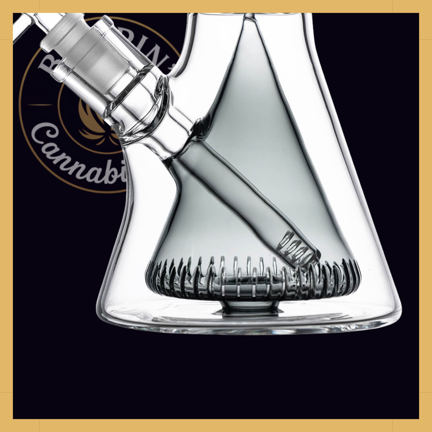 Calibear 16" Sol Collins Beaker Glass | Seed of Life & Collins Perc Water Pipe