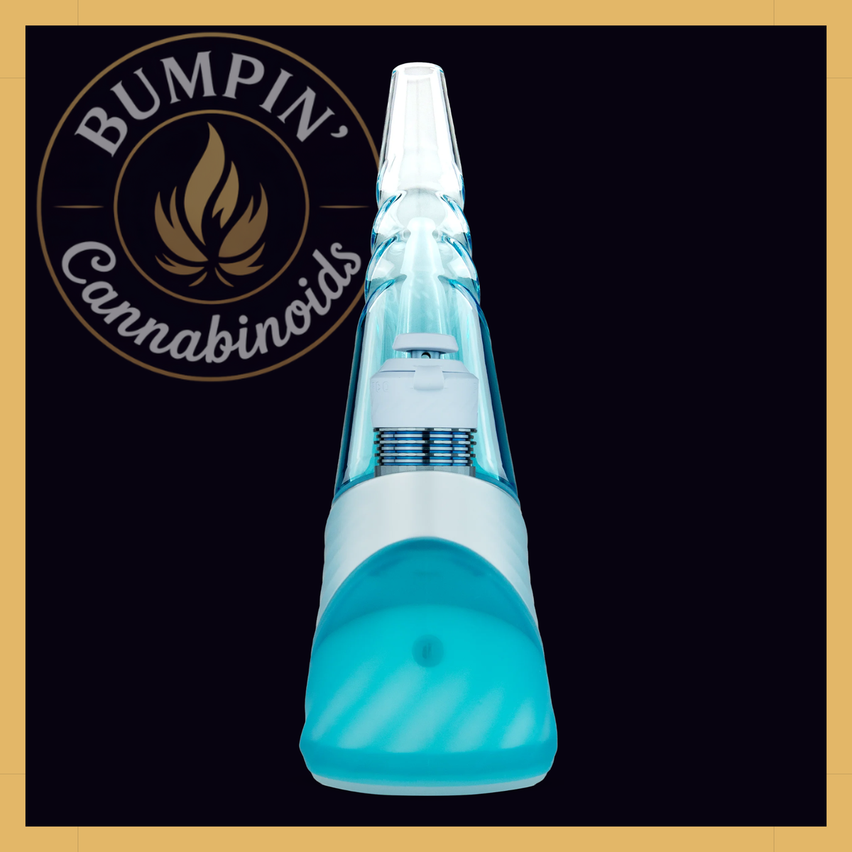 Puffco Peak Pro 3DXL Glacier premium e-rig with translucent illuminated base
