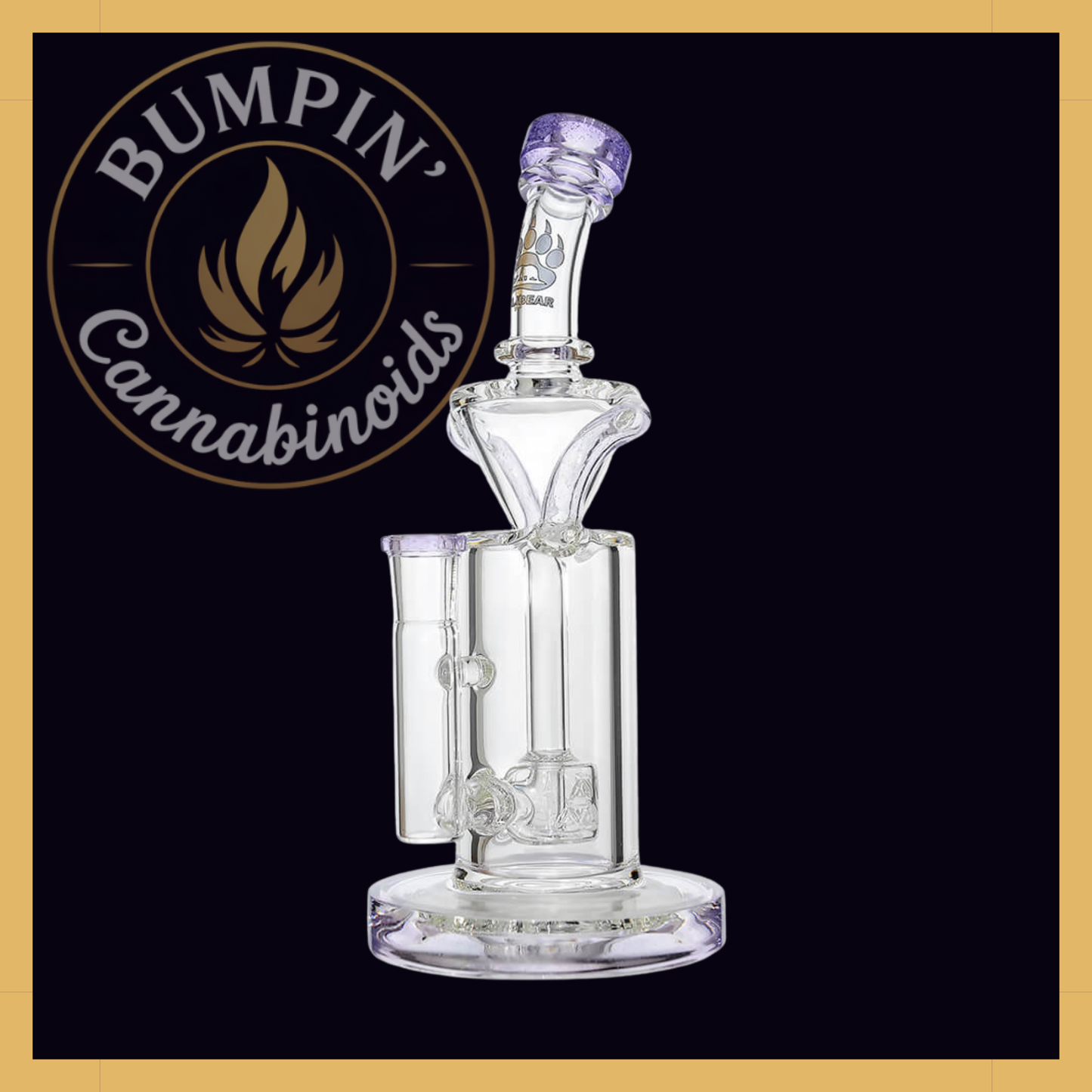 Calibear Vortex Turbo Incycler 8” Glass with TRI-SEED Perc