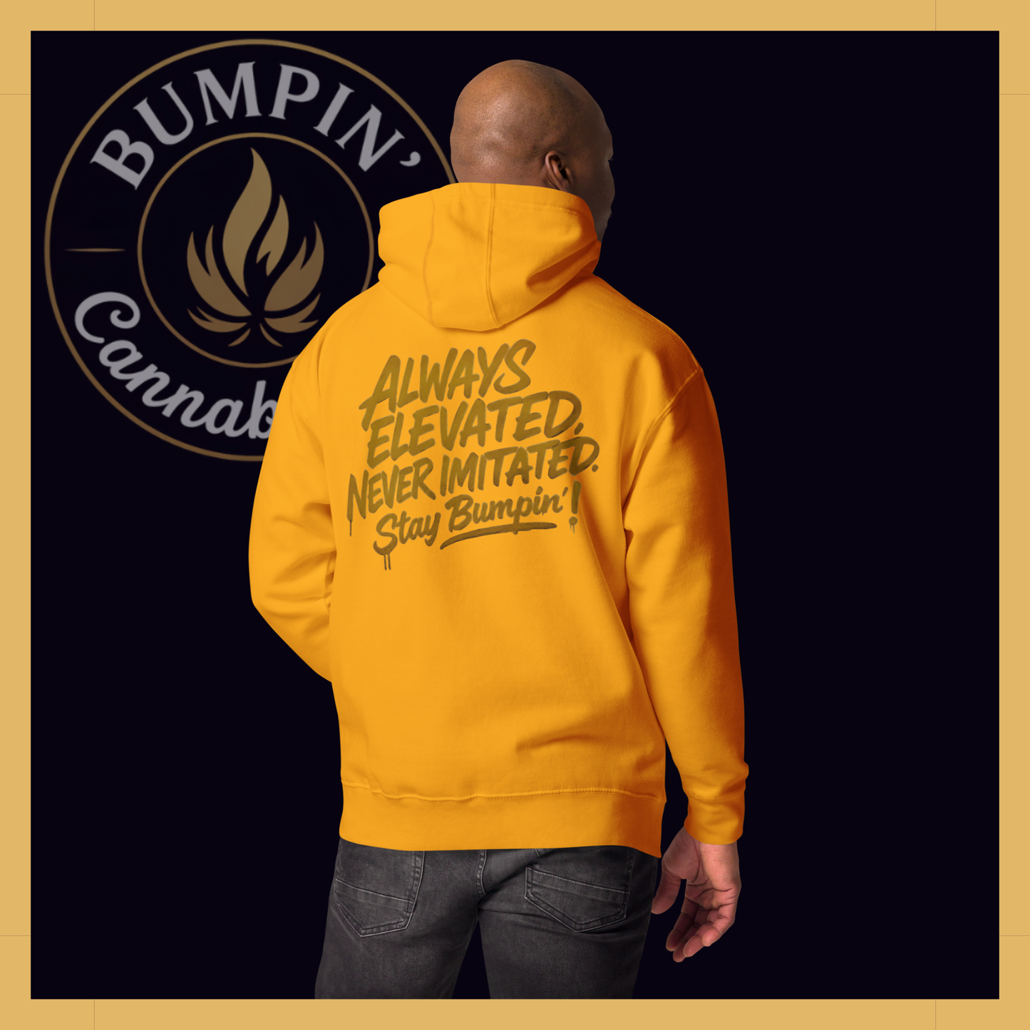 Bumpin’ Cannabinoids Classic Hoodie | Team Gold