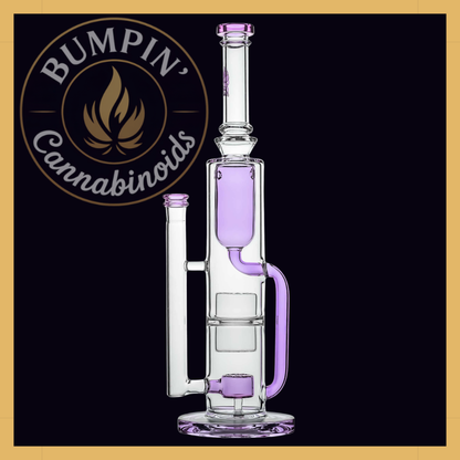 Calibear 14" Flower Klein Glass | High-Flow Recycler Water Pipe