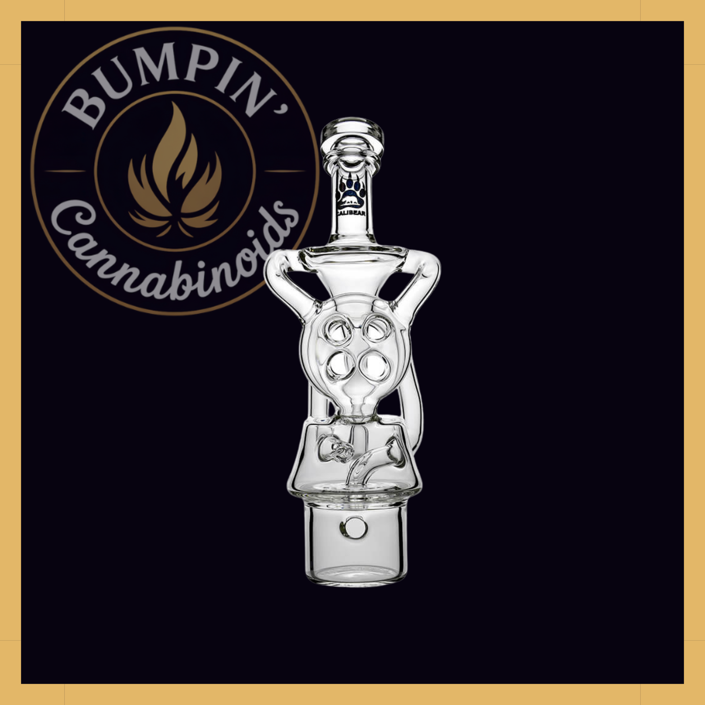 Calibear Swiss Donut Recycler Glass Attachment for Dr. Dabber Switch²