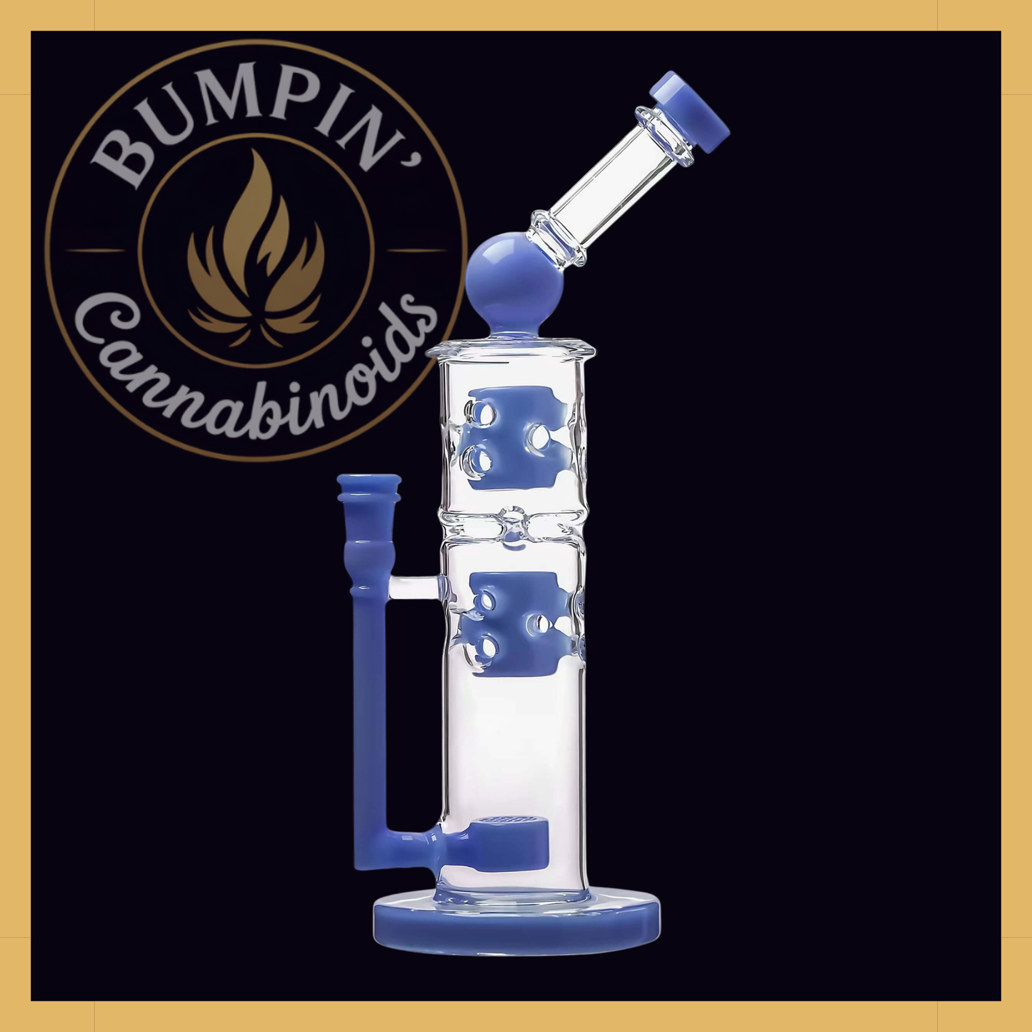 Calibear Premium Sidecar Straight Fab Glass With Flower of Life Perc