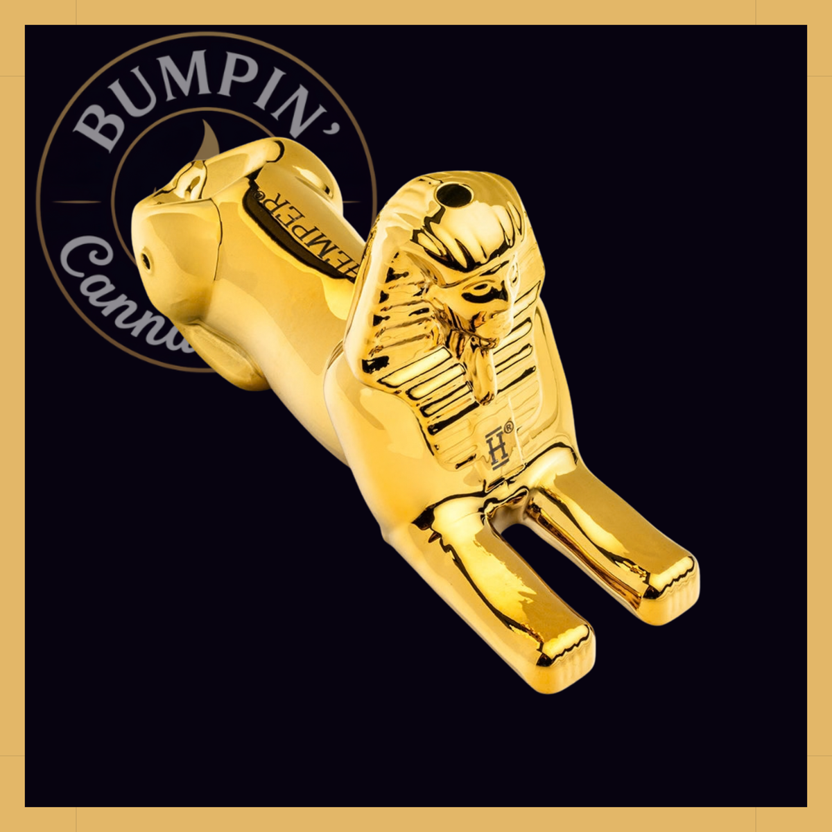 Hemper Egypt Sphinx Hand Glass compact themed glass