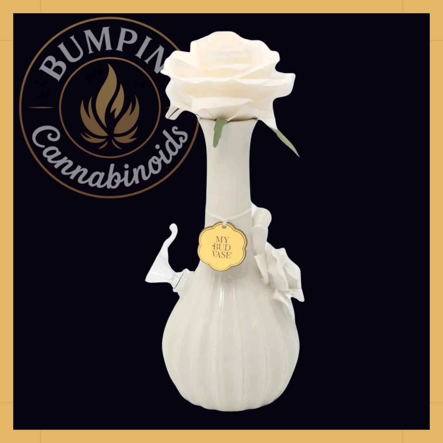 Rose Vase – Porcelain Floral Art Piece