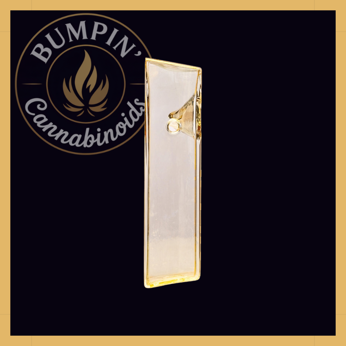 Hemper Gold Brick Hand Glass compact glass piece