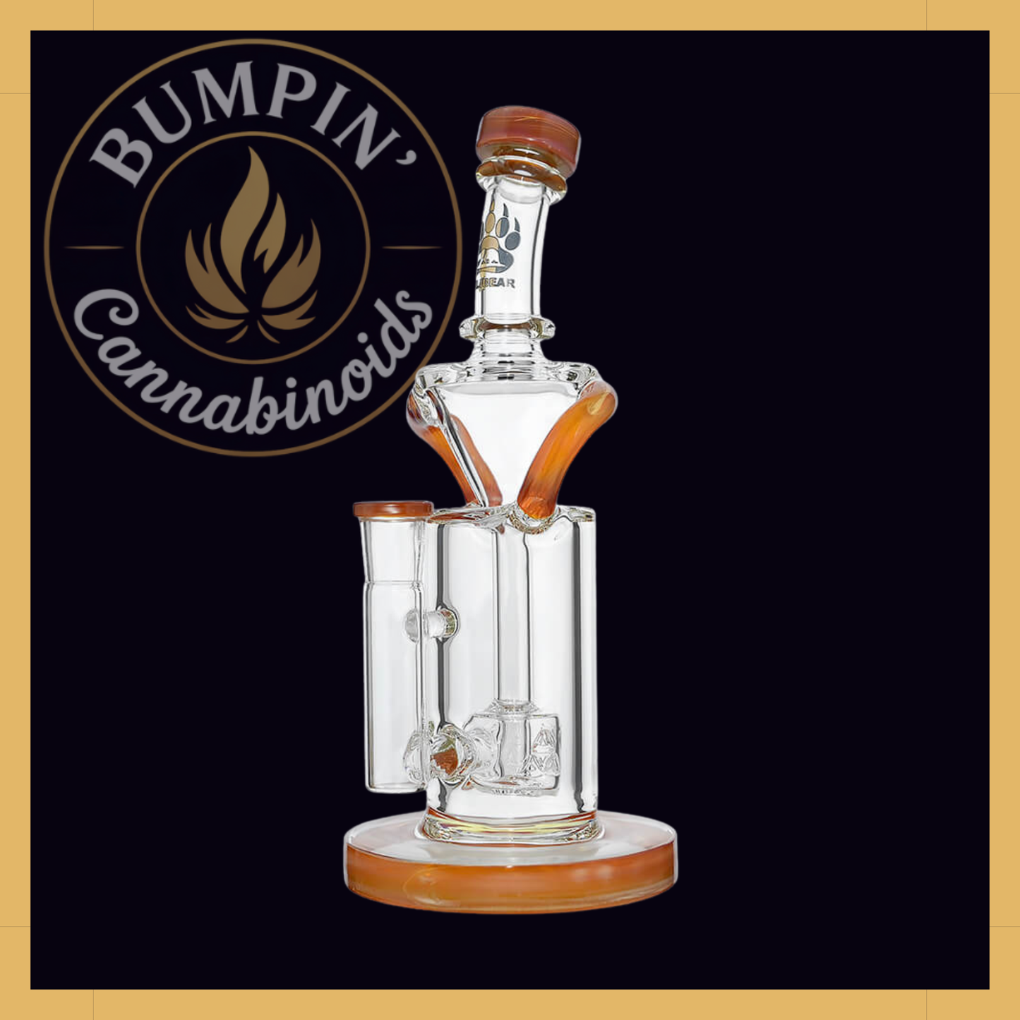 Calibear Vortex Turbo Incycler 8” Glass with TRI-SEED Perc
