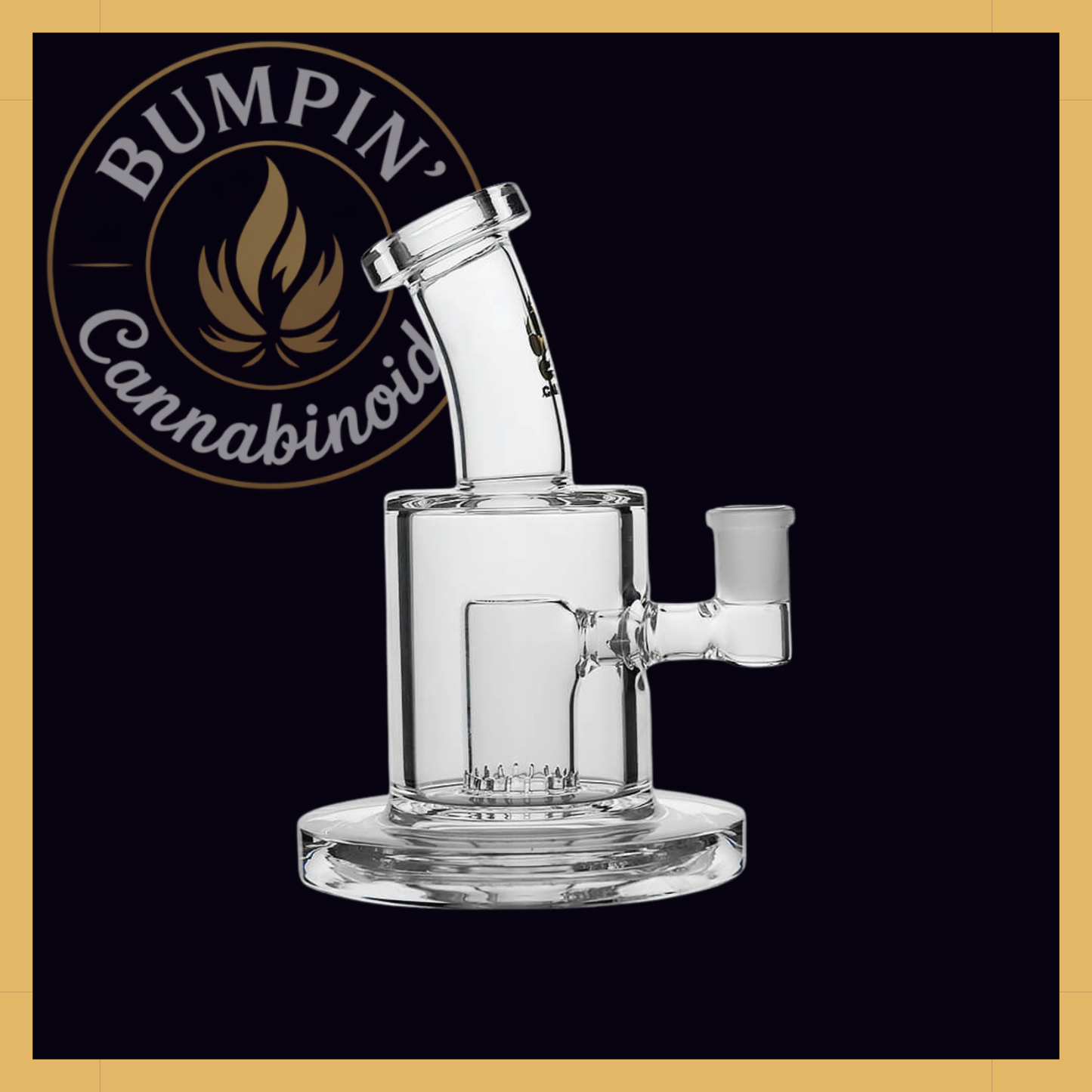Thick Dab Rig with Slitted Can Perc | Calibear