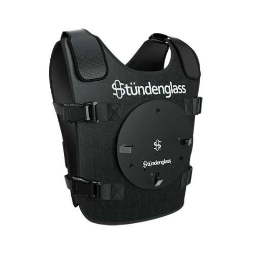 Stündenglass Chest Mount – Hands-Free Harness for Full-Size Gravity Infuser - Bumpin' Cann