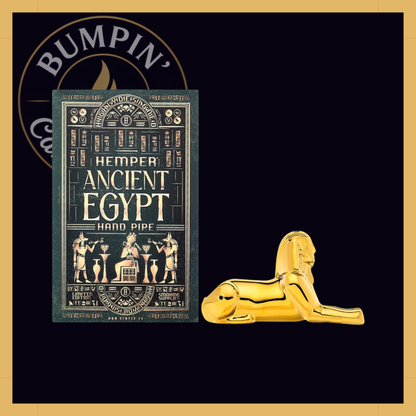 Hemper Egypt Sphinx Hand Glass discreet bowl placement