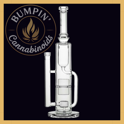 Calibear 14" Flower Klein Glass | High-Flow Recycler Water Pipe