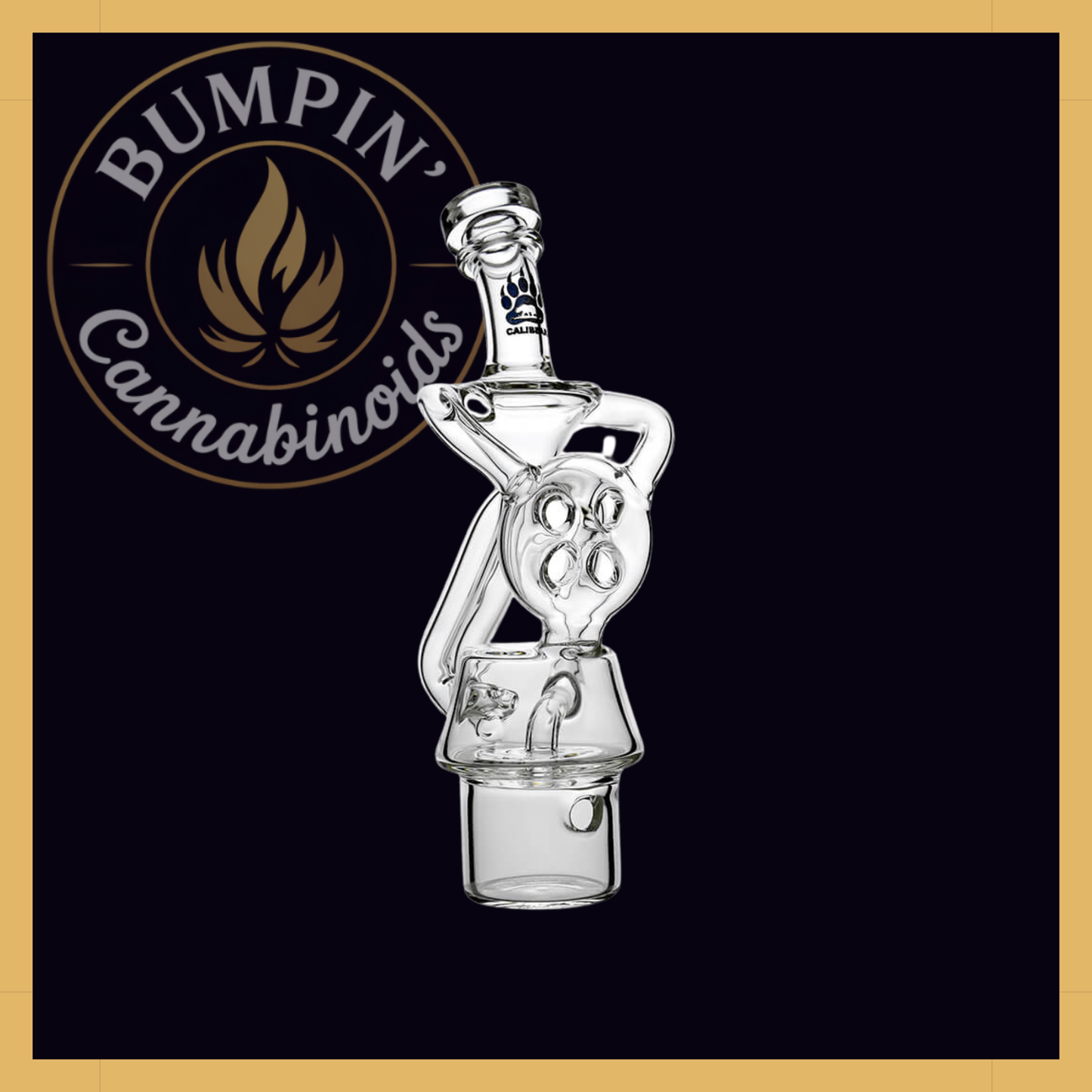 Calibear Swiss Donut Recycler Glass Attachment for Dr. Dabber Switch²