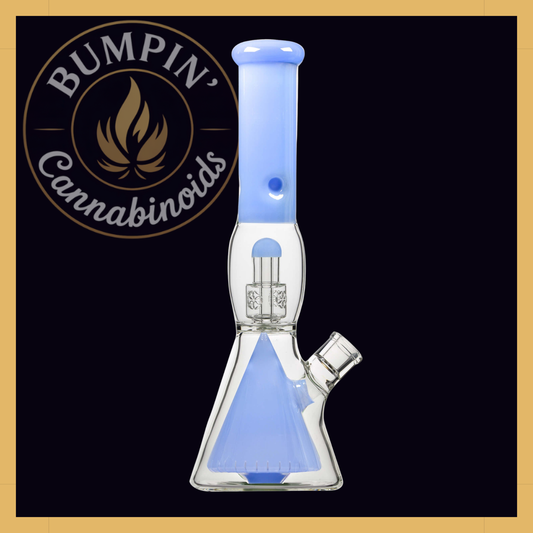 Calibear 16" Sol Collins Beaker Glass | Seed of Life & Collins Perc Water Pipe
