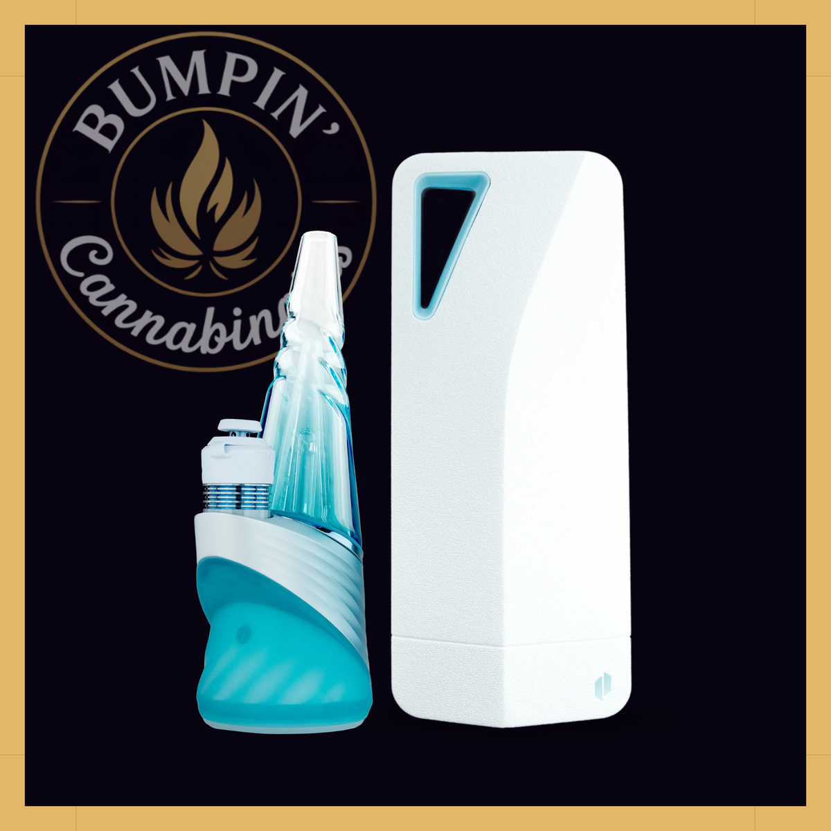 Puffco Peak Pro 3DXL Glacier limited edition with matching 3DXL chamber and glass