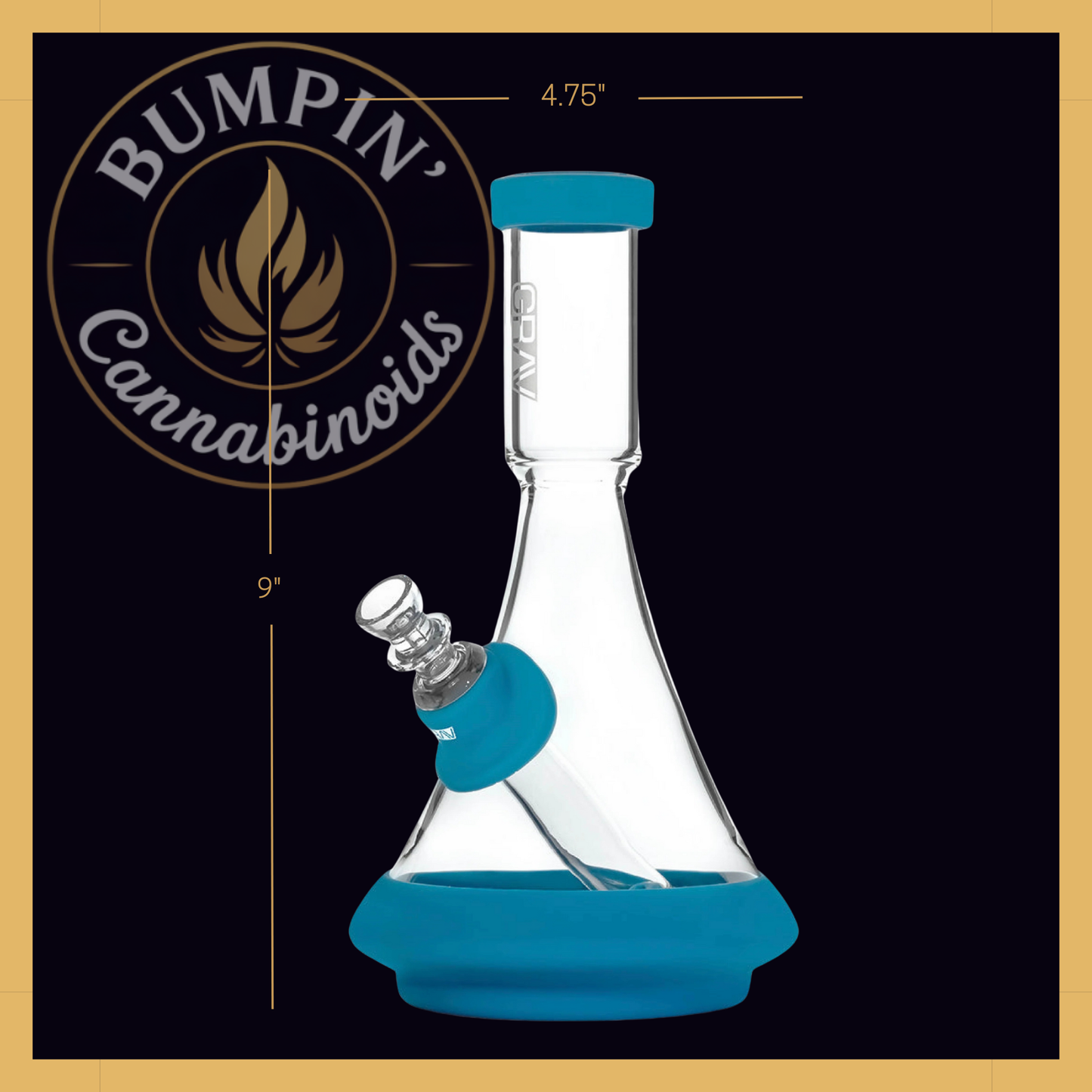 Grav Deco Beaker in Silicone