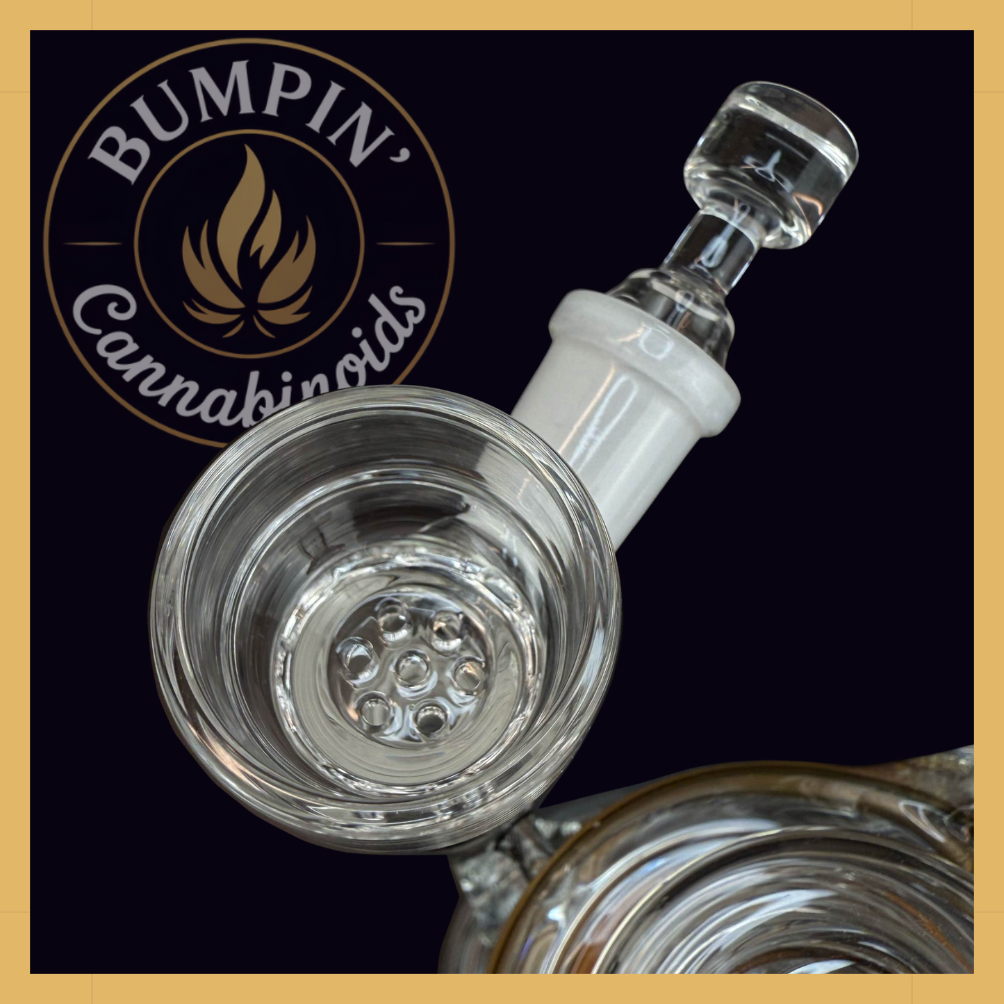 Glass Bowl with Pass-Through Carb