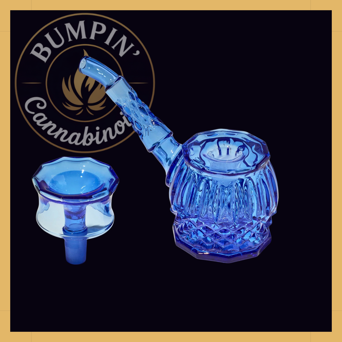 NWTN Home Highball borosilicate glass bubbler - Emerald