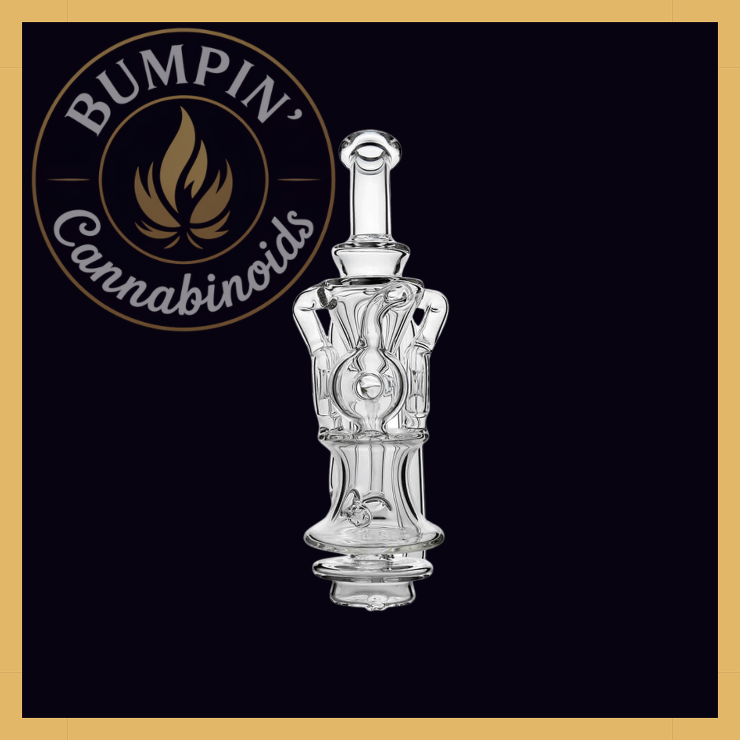 Triple Donut Recycler Glass Attachment | Calibear
