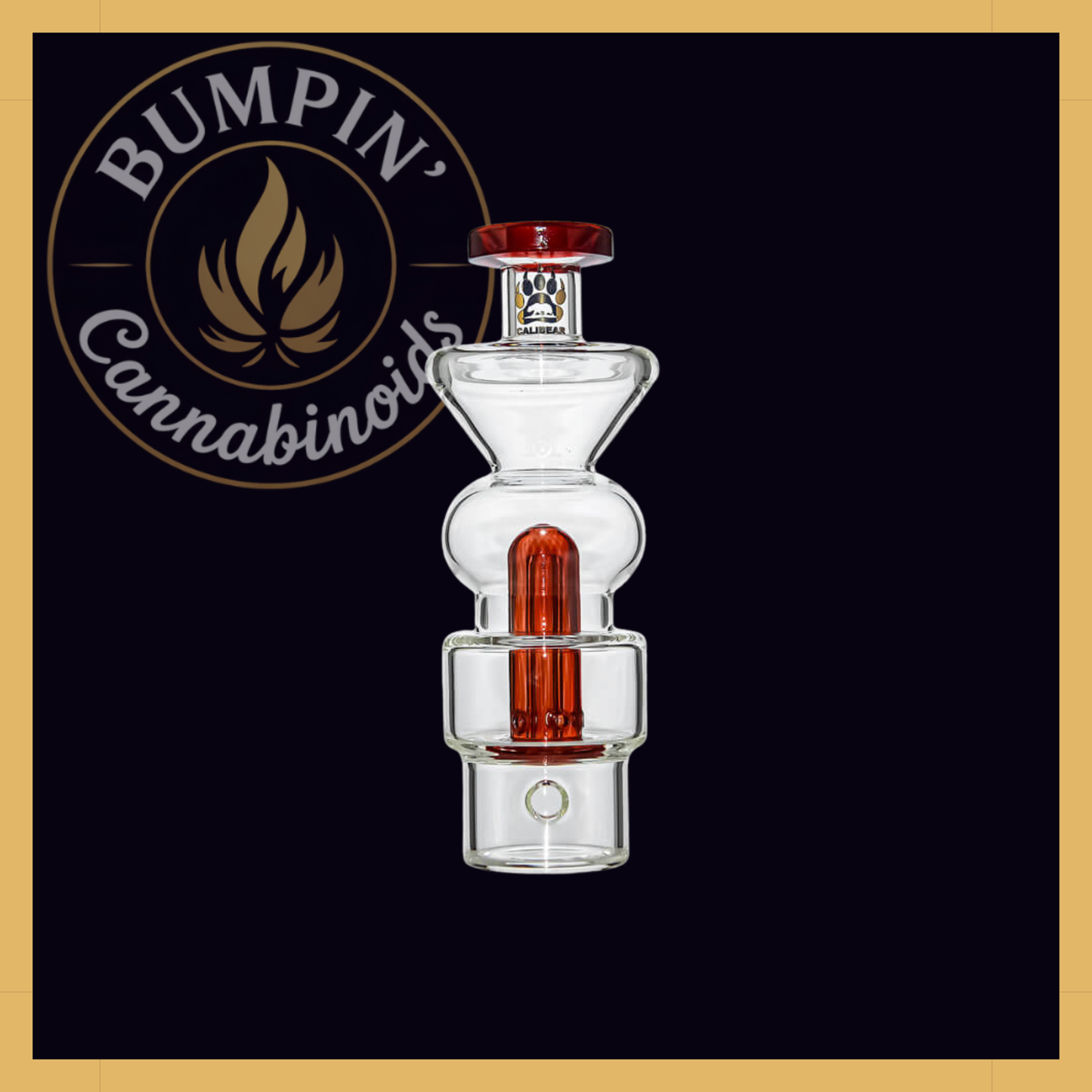 HOURGLASS DESIGN GLASS ATTACHMENT FOR DR.DABBER SWITCH 2 | CALIBEAR