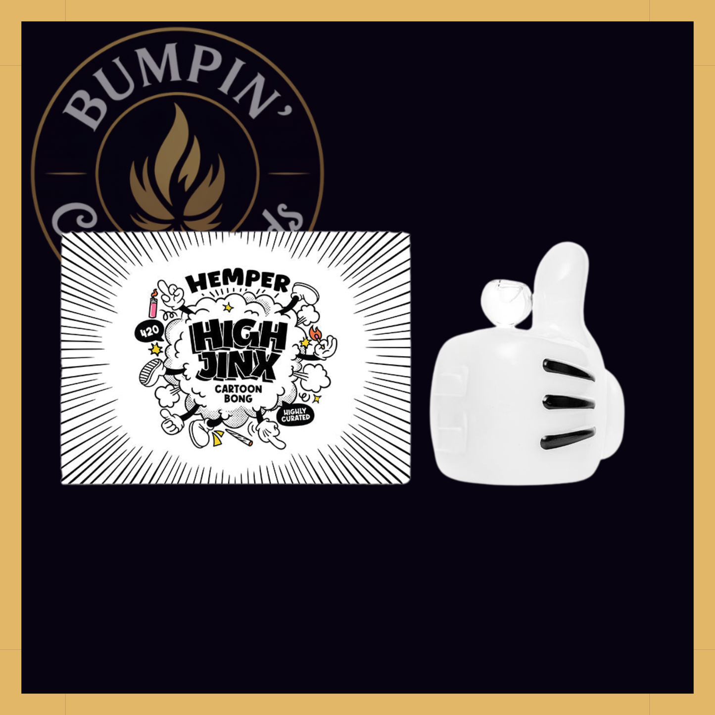HEMPER High Jinx Cartoon Glass – 5.7"