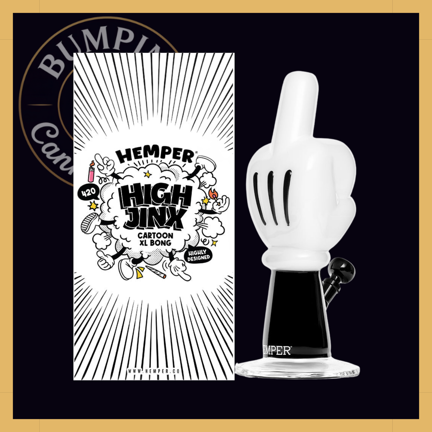High Jinx Cartoon XL Glass