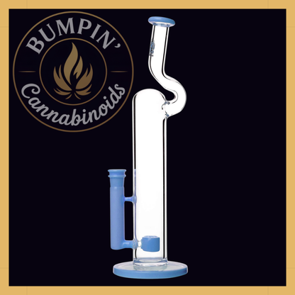 Calibear 16" Natty Neck Flower Glass | Flower of Life Perc Glass Water Pipe