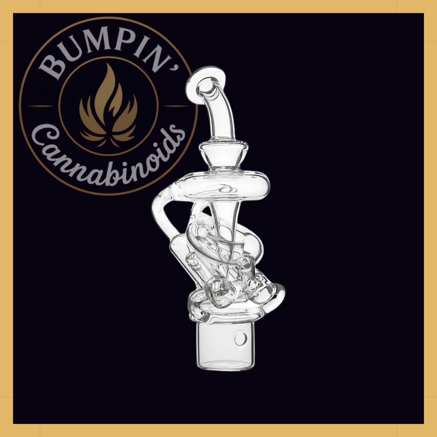 Calibear Double Jet Vortex Glass Attachment for Dr. Dabber Switch²