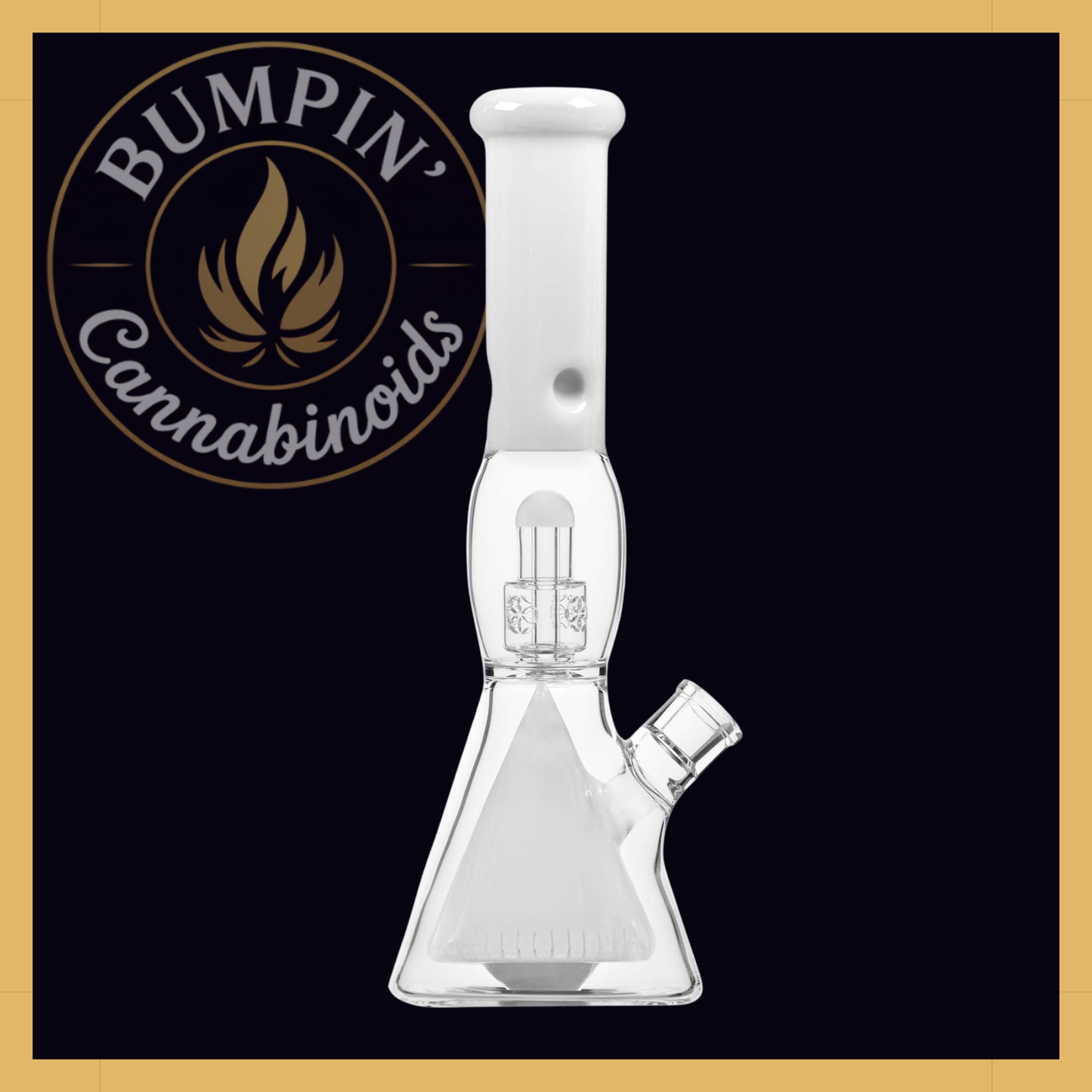 Calibear 16" Sol Collins Beaker Glass | Seed of Life & Collins Perc Water Pipe