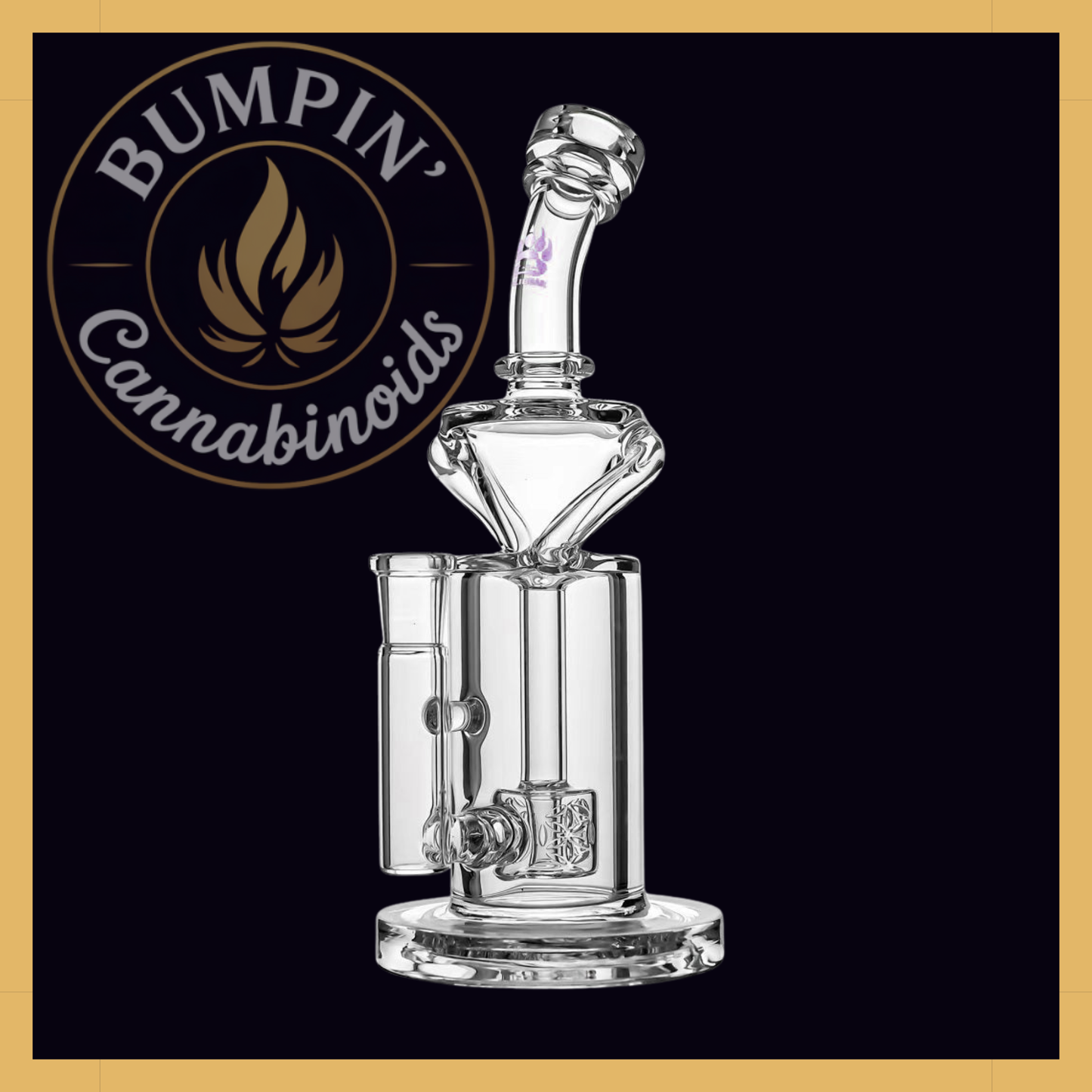 Calibear Vortex Turbo Incycler 8” Glass with TRI-SEED Perc