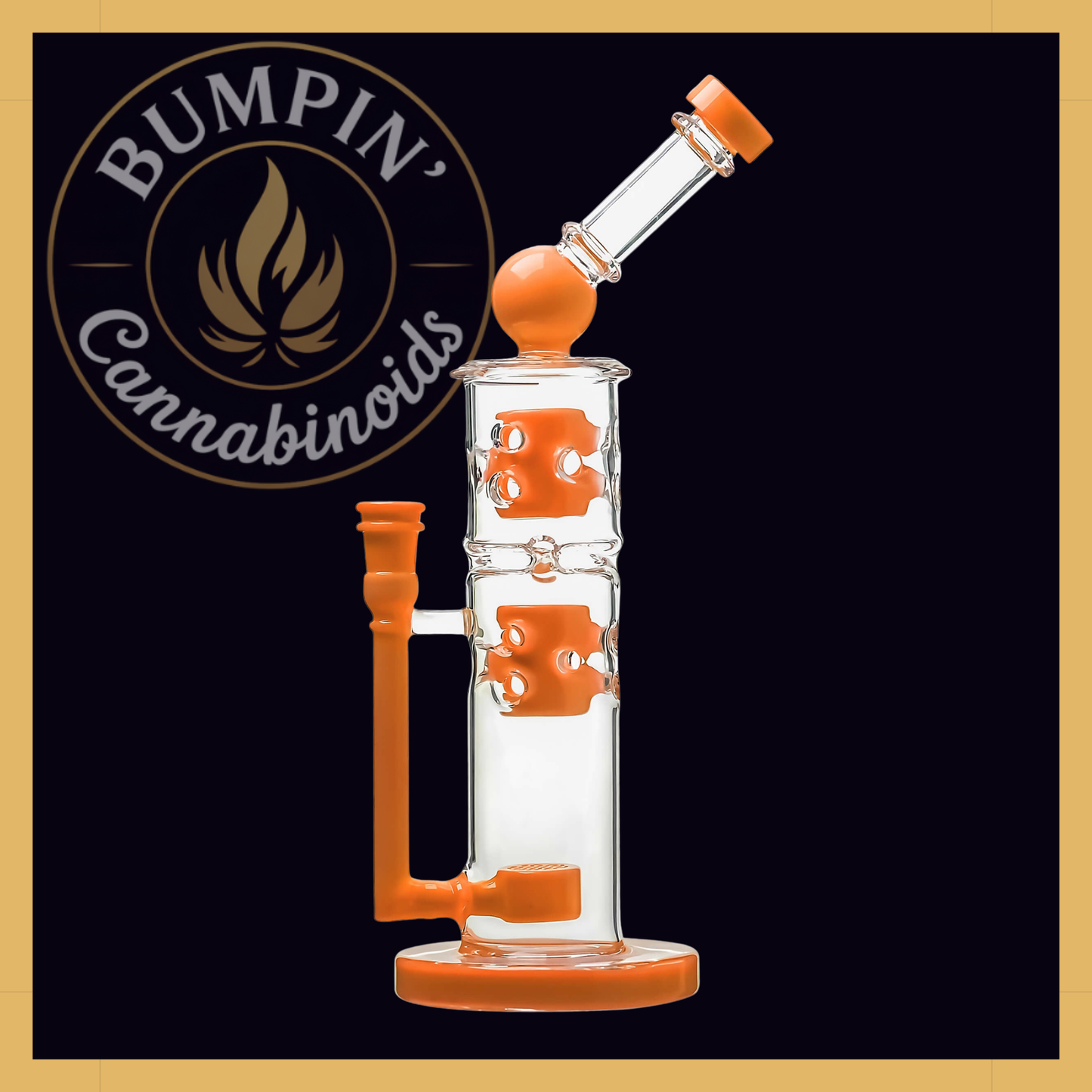 Calibear Premium Sidecar Straight Fab Glass With Flower of Life Perc