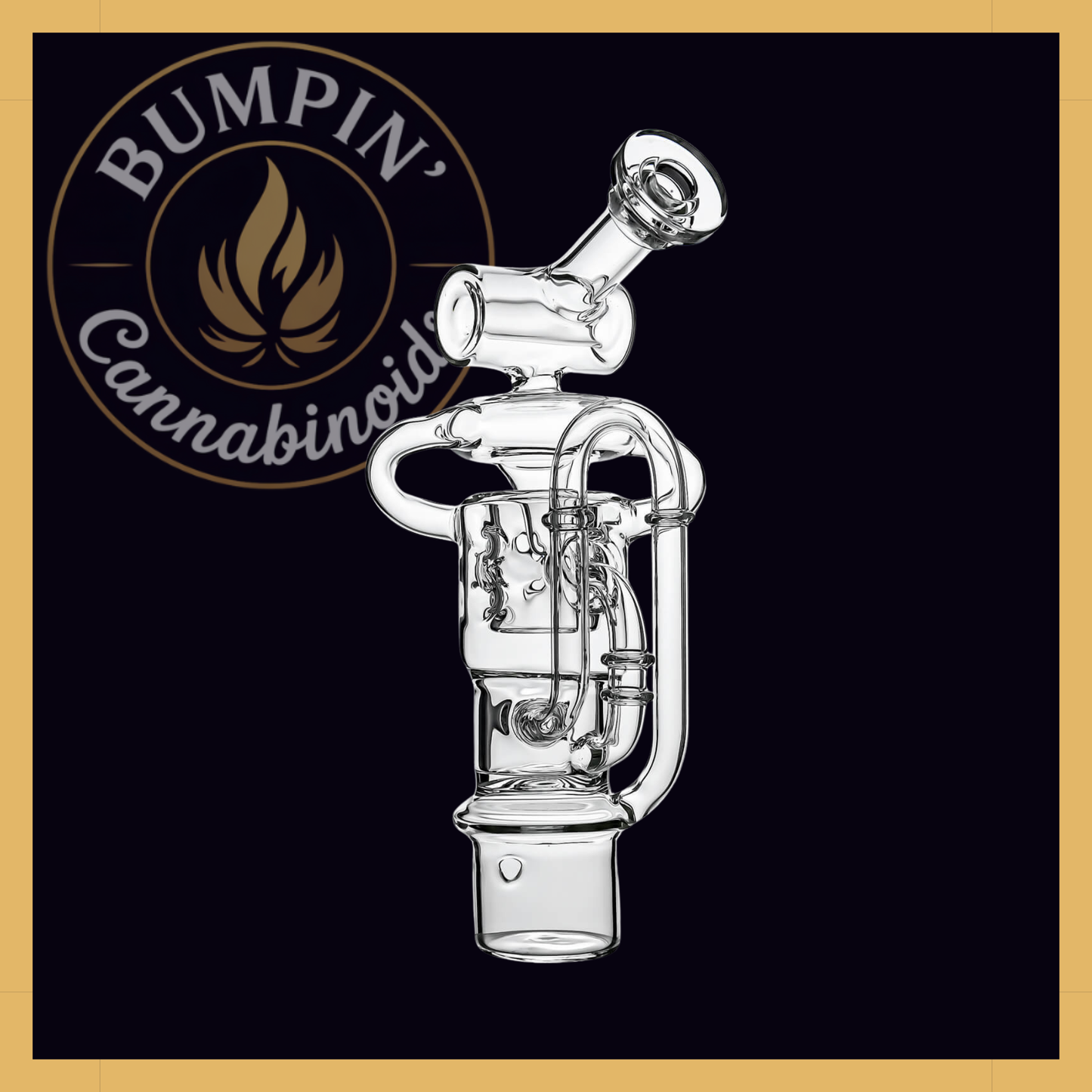 Calibear Swiss Straight Fab Recycler Glass Attachment For Dr. Dabber Switch 2