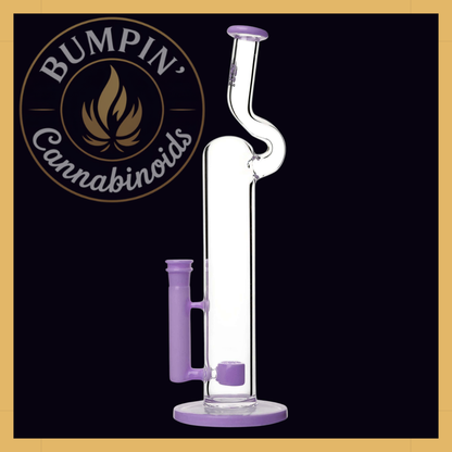 Calibear 16" Natty Neck Flower Glass | Flower of Life Perc Glass Water Pipe