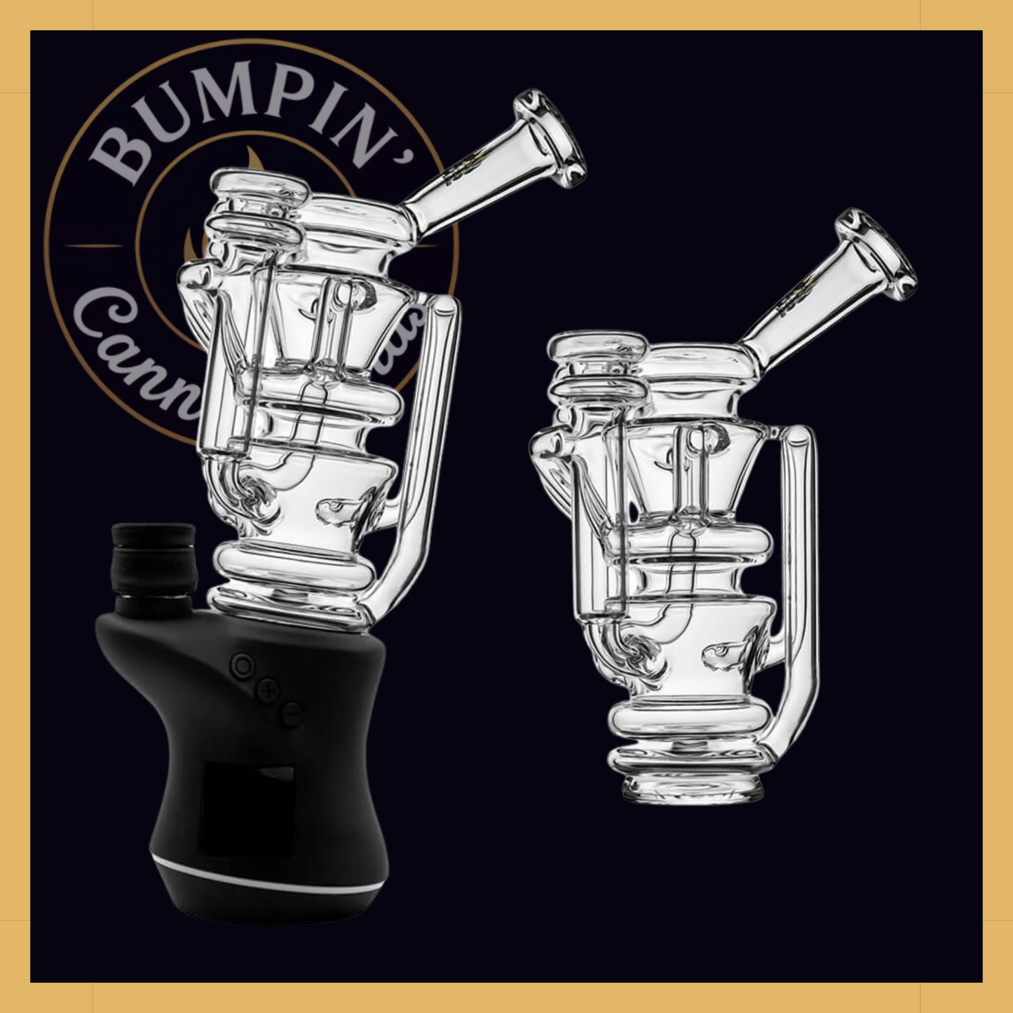 Triple Vortex Recycler Glass Attachment | Calibear